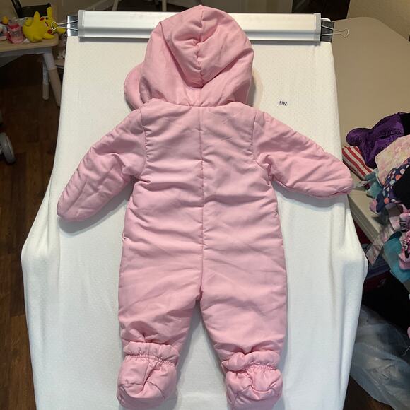 First Impressions Baby Girls Thick Body Suit 3-6M (12-17 lbs) Sweet Pink Footie - Picture 9 of 9